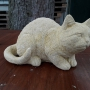 Kočka ležící velká - umělý kámen - pískovec